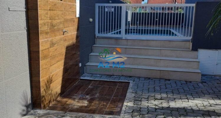 Maravilhoso Sobrado com 03 suítes – 150 metros da Praia de Massaguaçu – Mobiliado