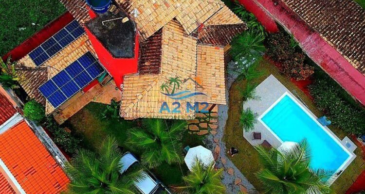 Casa de Praia – Jardim Capricórnio | Caraguatatuba – Com 3 quartos, 3 suítes, 3 salas amplas, 4 vagas de garagem