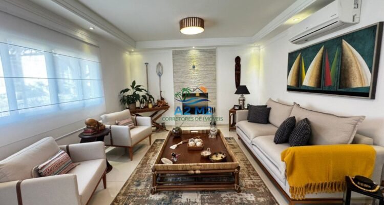 Espetacular casa de alto padrão em condomínio fechado frente à praia de Massaguaçu – Caraguatatuba (SP)