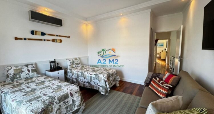 Espetacular casa de alto padrão em condomínio fechado frente à praia de Massaguaçu – Caraguatatuba (SP)