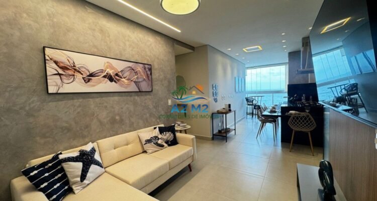 Apartamento de frente para o mar, na linda Praia de Massaguaçu – Caraguatatuba/SP – 03 Dorms (01 suíte) e 02 vagas