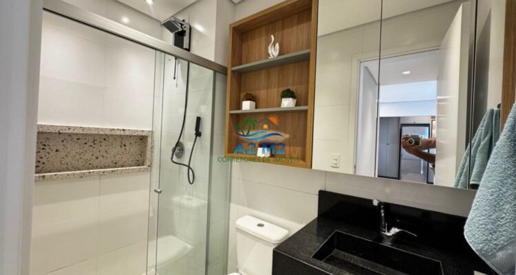 Apartamento de frente para o mar, na linda Praia de Massaguaçu – Caraguatatuba/SP – 03 Dorms (01 suíte) e 02 vagas