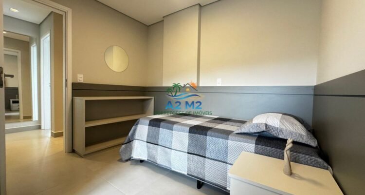 Apartamento de frente para o mar, na linda Praia de Massaguaçu – Caraguatatuba/SP – 03 Dorms (01 suíte) e 02 vagas