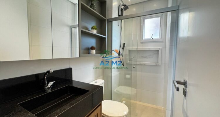 Apartamento de frente para o mar, na linda Praia de Massaguaçu – Caraguatatuba/SP – 03 Dorms (01 suíte) e 02 vagas