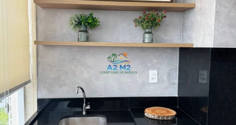 Apartamento de frente para o mar, na linda Praia de Massaguaçu – Caraguatatuba/SP – 03 Dorms (01 suíte) e 02 vagas