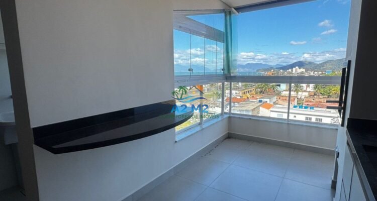 LOCAÇÃO – Apto Vista Mar, 03 dorms (01 suíte), 02 vagas, mobiliado – Piscina elevada c/ borda Infinita