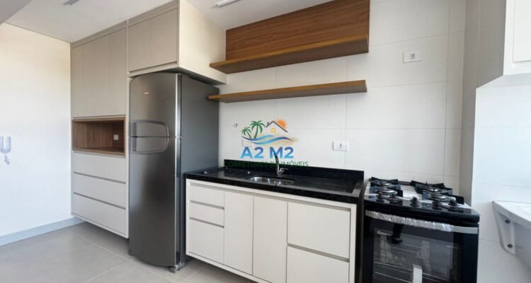 LOCAÇÃO – Apto Vista Mar, 03 dorms (01 suíte), 02 vagas, mobiliado – Piscina elevada c/ borda Infinita