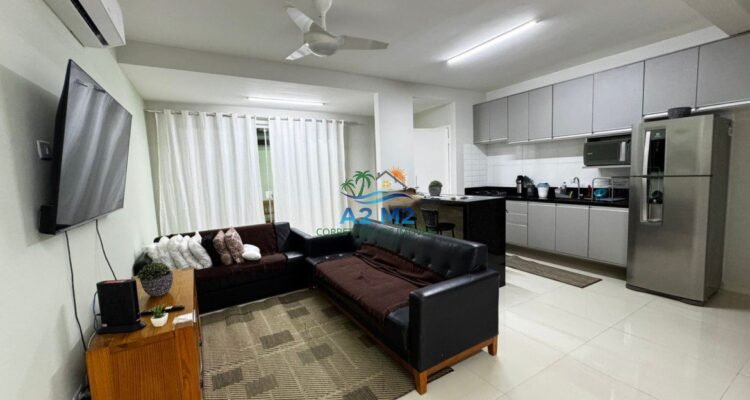 Maravilhoso Sobrado com 03 suítes – 150 metros da Praia de Massaguaçu – Mobiliado