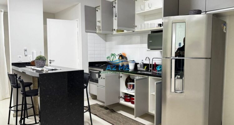 Maravilhoso Sobrado com 03 suítes – 150 metros da Praia de Massaguaçu – Mobiliado