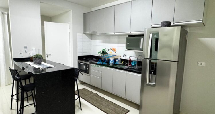 Maravilhoso Sobrado com 03 suítes – 150 metros da Praia de Massaguaçu – Mobiliado