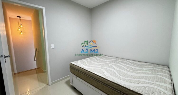 Maravilhoso Sobrado com 03 suítes – 150 metros da Praia de Massaguaçu – Mobiliado