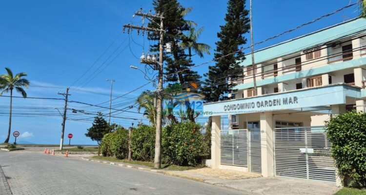STÚDIO em Condomínio Frente ao Mar na Praia de Massaguaçu com Móveis Planejados!!