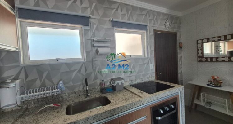 STÚDIO em Condomínio Frente ao Mar na Praia de Massaguaçu com Móveis Planejados!!