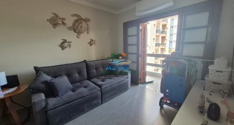 STÚDIO em Condomínio Frente ao Mar na Praia de Massaguaçu com Móveis Planejados!!