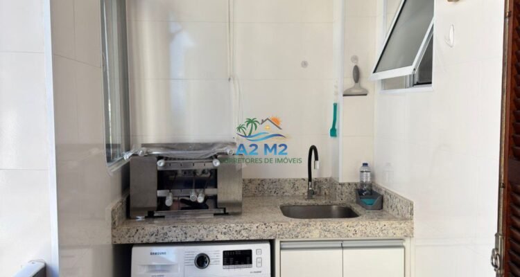 STÚDIO em Condomínio Frente ao Mar na Praia de Massaguaçu com Móveis Planejados!!