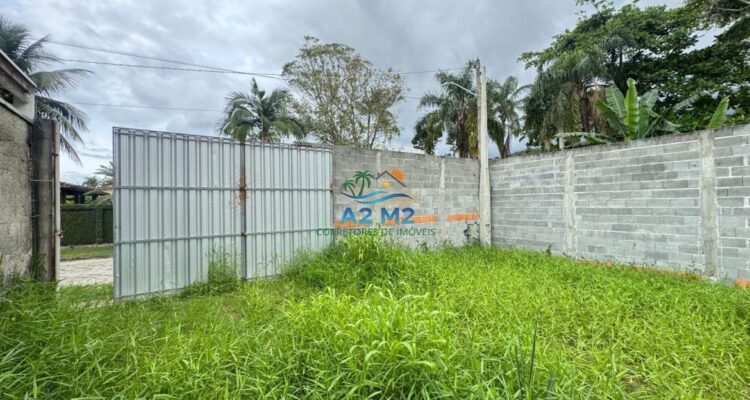 Terreno com 286 m² – Murado e Aterrado a Apenas 70 Metros da Praia – Massaguaçu / Caraguatatub