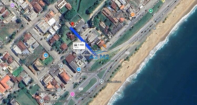 Terreno com 286 m² – Murado e Aterrado a Apenas 70 Metros da Praia – Massaguaçu / Caraguatatub