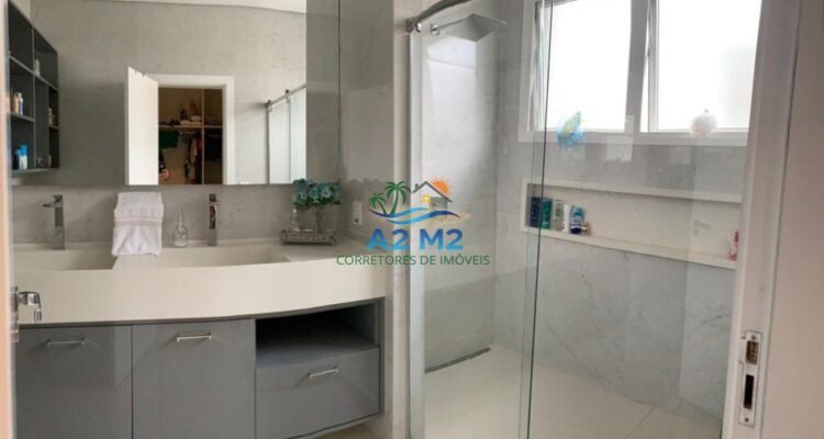 Casa de alto padrão para locação no Condomínio Costa Nova – Frente ao mar, Massaguaçu, Caraguatatuba