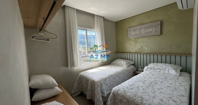 Apartamento Vista Mar , Mobiliado 3 dor. sendo 1 suite , varanda gourmet , na praia da Massaguaçu em Caraguatatuba