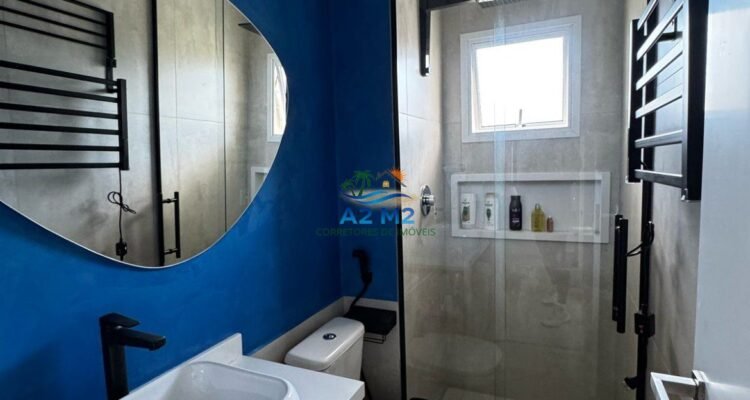 Apartamento Vista Mar , Mobiliado 3 dor. sendo 1 suite , varanda gourmet , na praia da Massaguaçu em Caraguatatuba