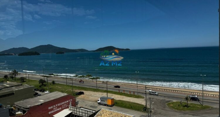 Apartamento Vista Mar , Mobiliado 3 dor. sendo 1 suite , varanda gourmet , na praia da Massaguaçu em Caraguatatuba