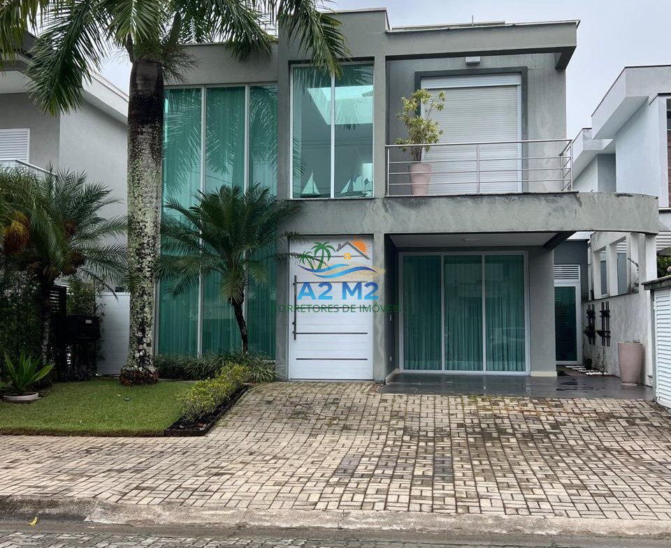 Casa de alto padrão para locação definitiva – 4 suítes – Condomínio Costa Nova, frente ao mar, Massaguaçu, Caraguatatuba