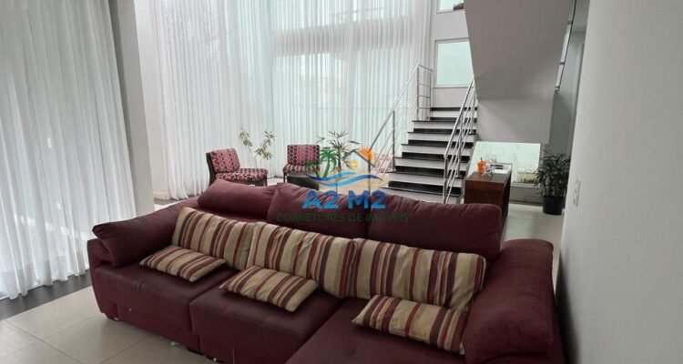 Casa de alto padrão para locação definitiva – 4 suítes – Condomínio Costa Nova, frente ao mar, Massaguaçu, Caraguatatuba