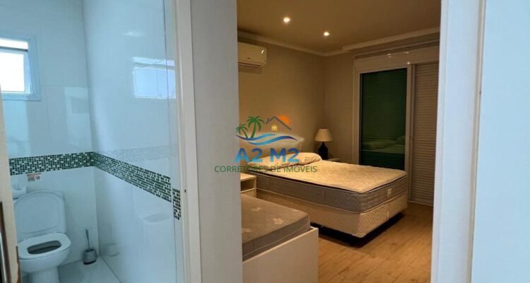 Casa de alto padrão para locação definitiva – 4 suítes – Condomínio Costa Nova, frente ao mar, Massaguaçu, Caraguatatuba