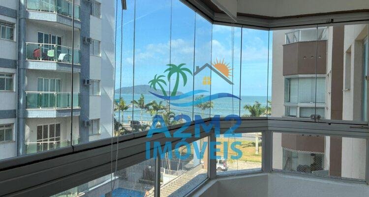 Apartamento 2 dorm. vista mar na praia da Massaguaçu em Caraguatatuba