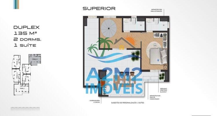 Apartamento a venda na praia da Massaguaçu